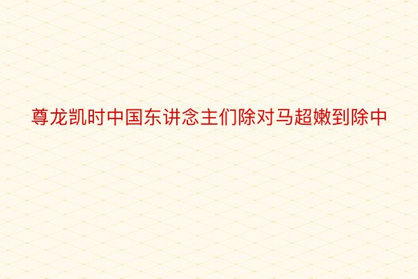 尊龙凯时中国东讲念主们除对马超嫩到除中